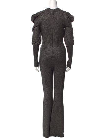 Alberta Ferretti Crew Neck Jumpsuit