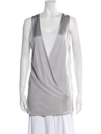 Alberta Ferretti Silk Open Front Tunic