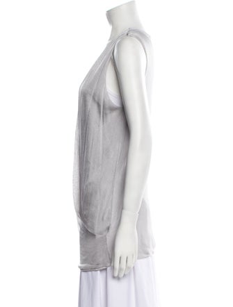 Alberta Ferretti Silk Open Front Tunic