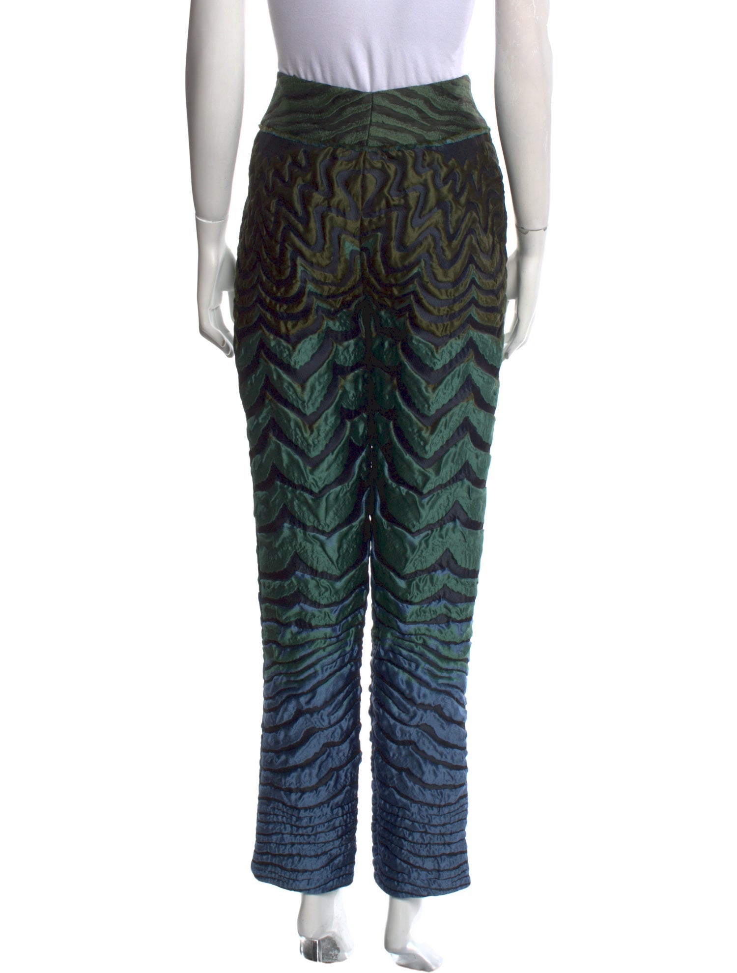 Alberta Ferretti Printed Straight Leg Pants