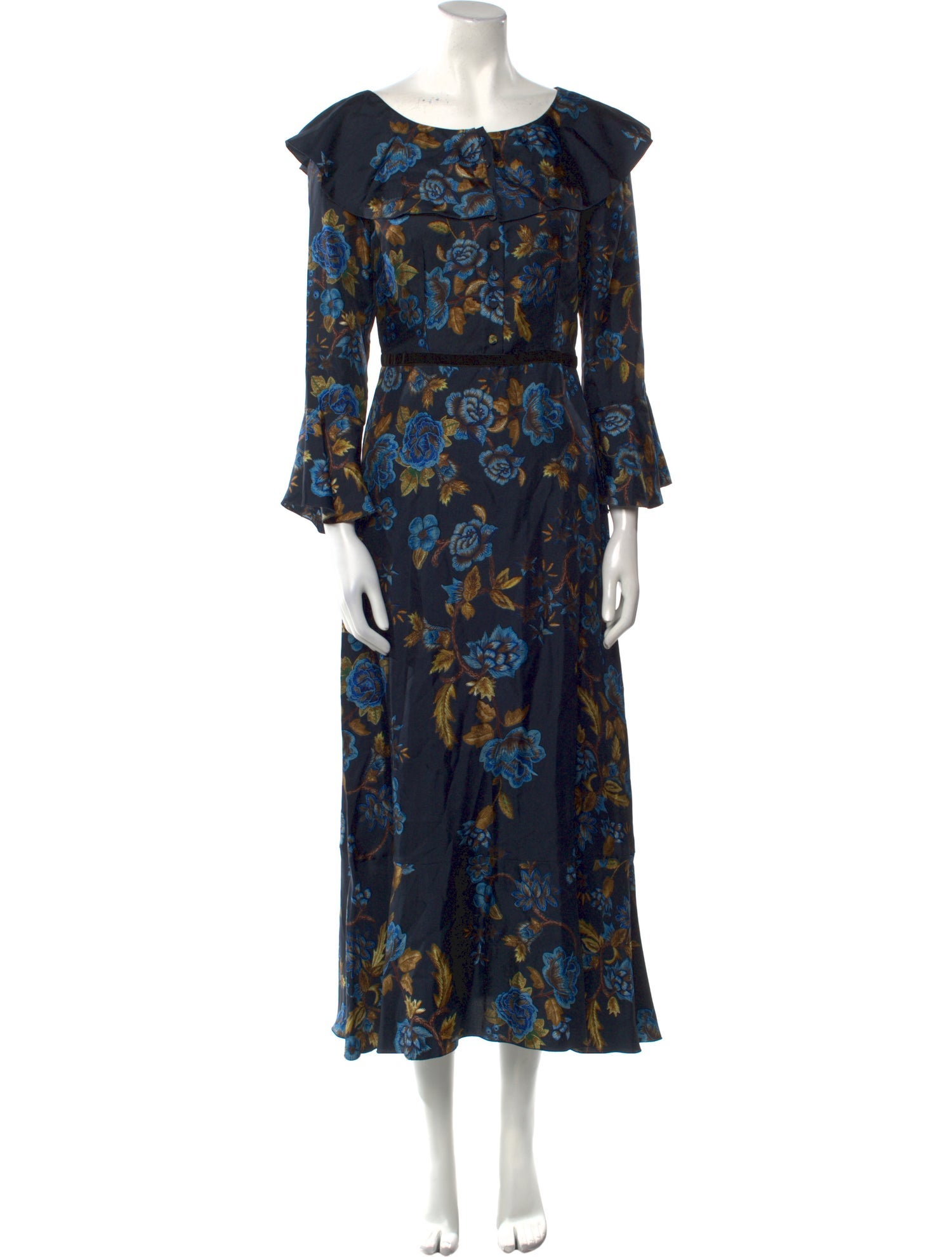 Alberta Ferretti Silk Long Dress