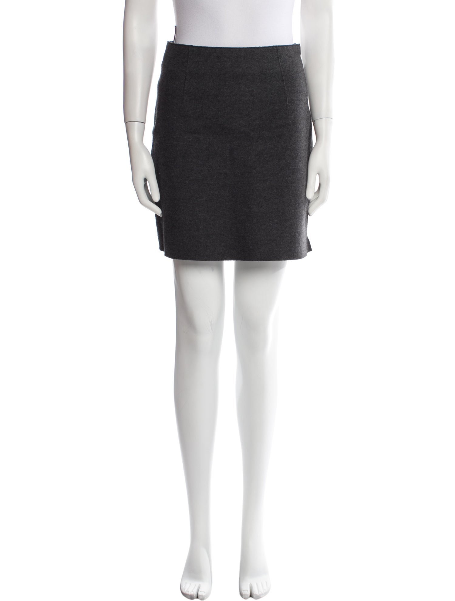 Alberta Ferretti Virgin Wool Knee-Length Skirt