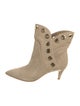 Alberta Ferretti Suede Lace-Up Boots
