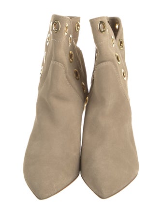 Alberta Ferretti Suede Lace-Up Boots