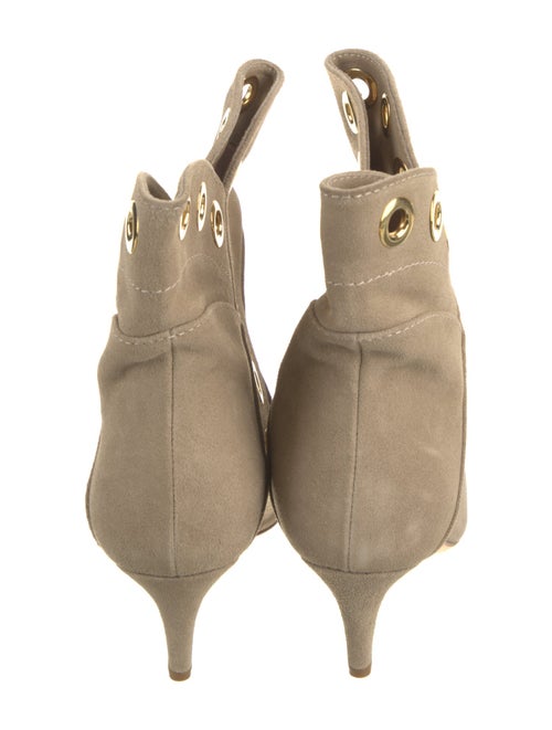 Alberta Ferretti Suede Lace-Up Boots