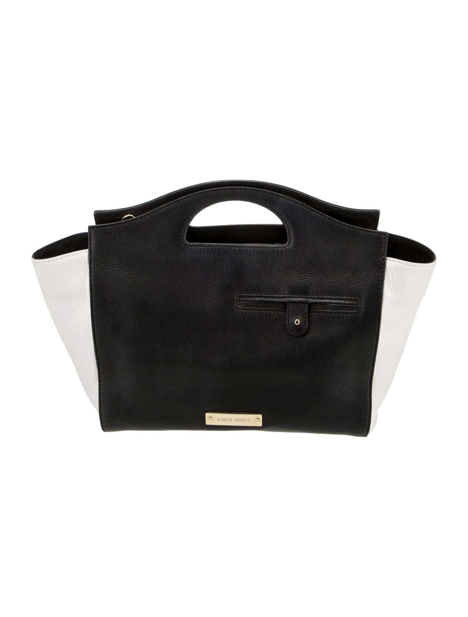 Alberta Ferretti Leather Top Handle Bag