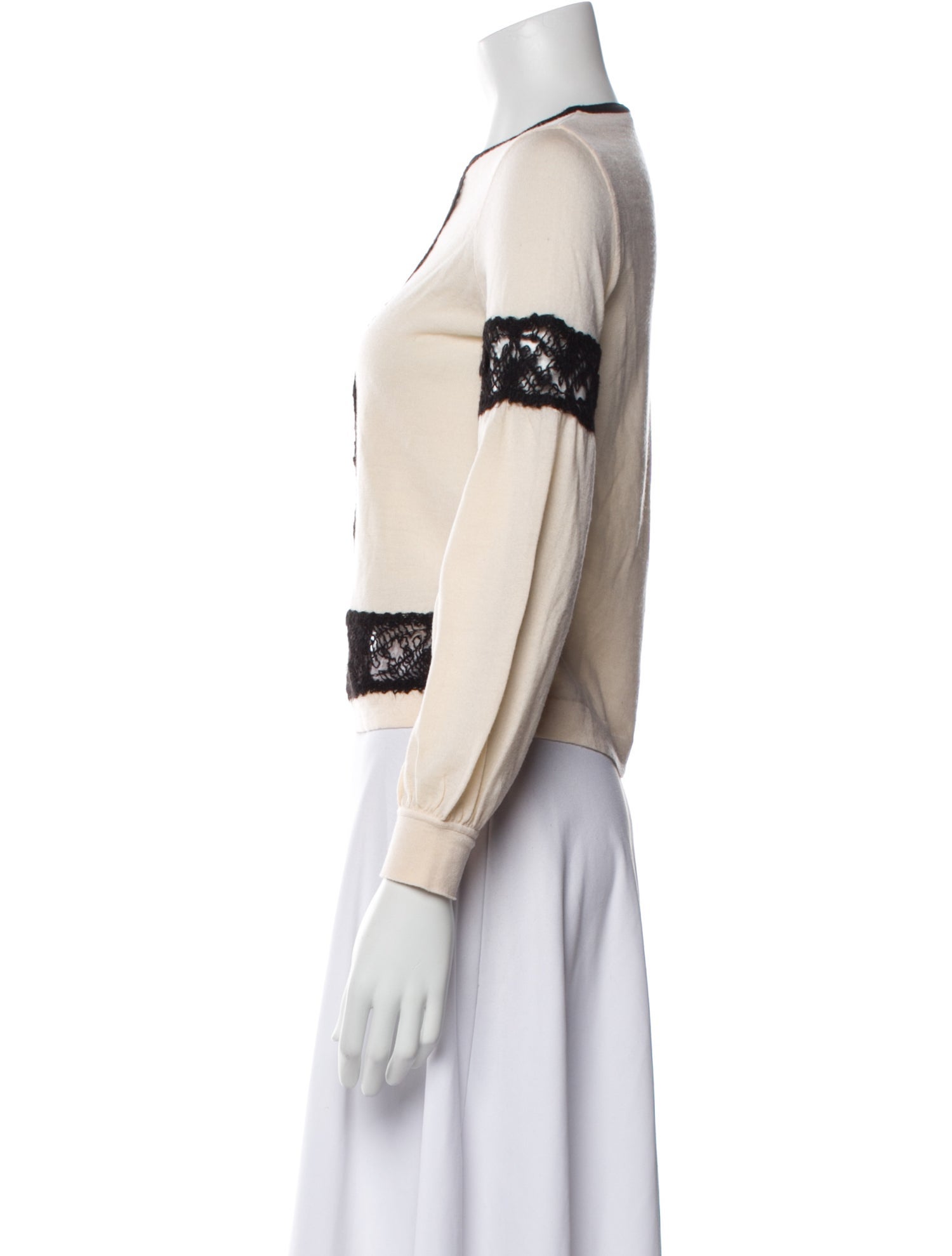 Alberta Ferretti Virgin Wool Crew Neck Sweater