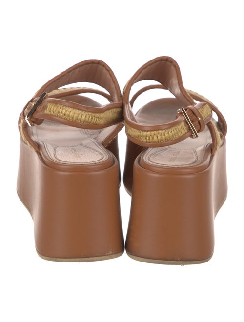 Alberta Ferretti Leather Slingback Sandals