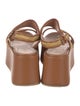 Alberta Ferretti Leather Slingback Sandals