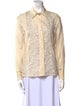 Alberta Ferretti Patterned Long Sleeve Button-Up Top