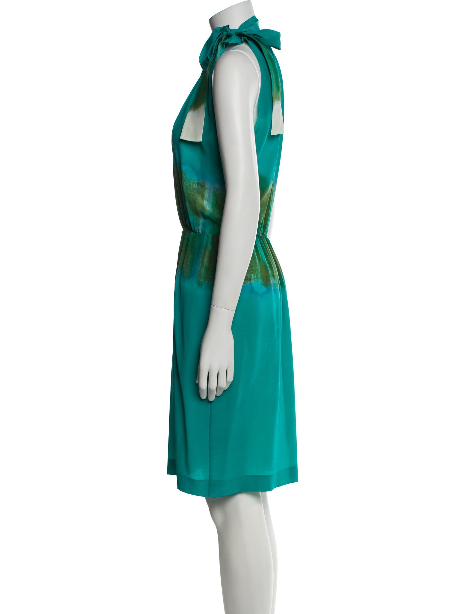 Alberta Ferretti Silk Knee-Length Dress