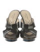 Alberta Ferretti Patent Leather Slides