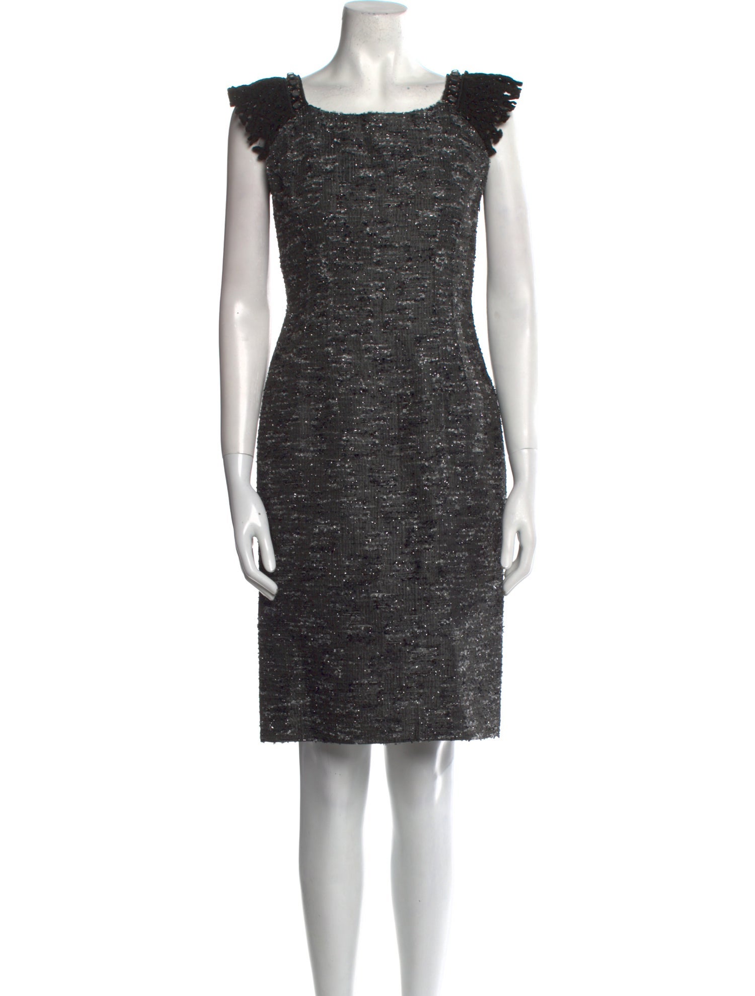 Alberta Ferretti Square Neckline Knee-Length Dress