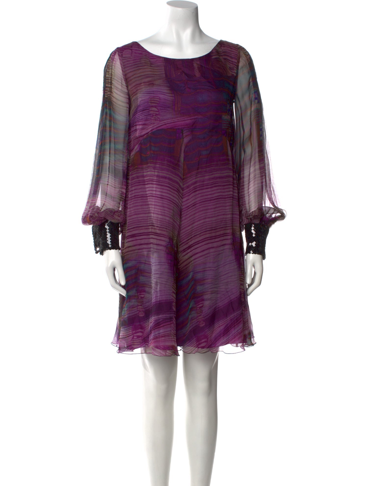 Alberta Ferretti Silk Mini Dress