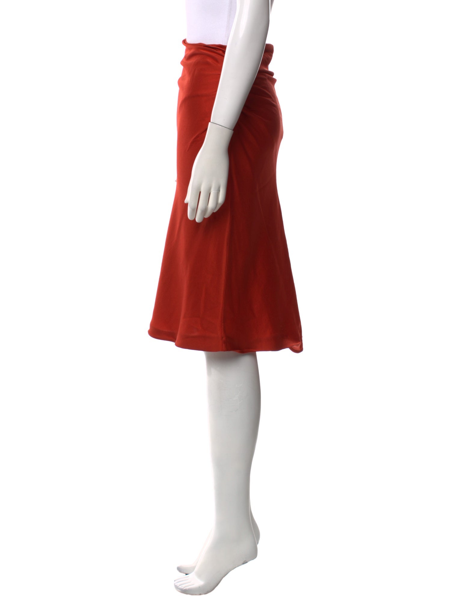 Alberta Ferretti Silk Knee-Length Skirt