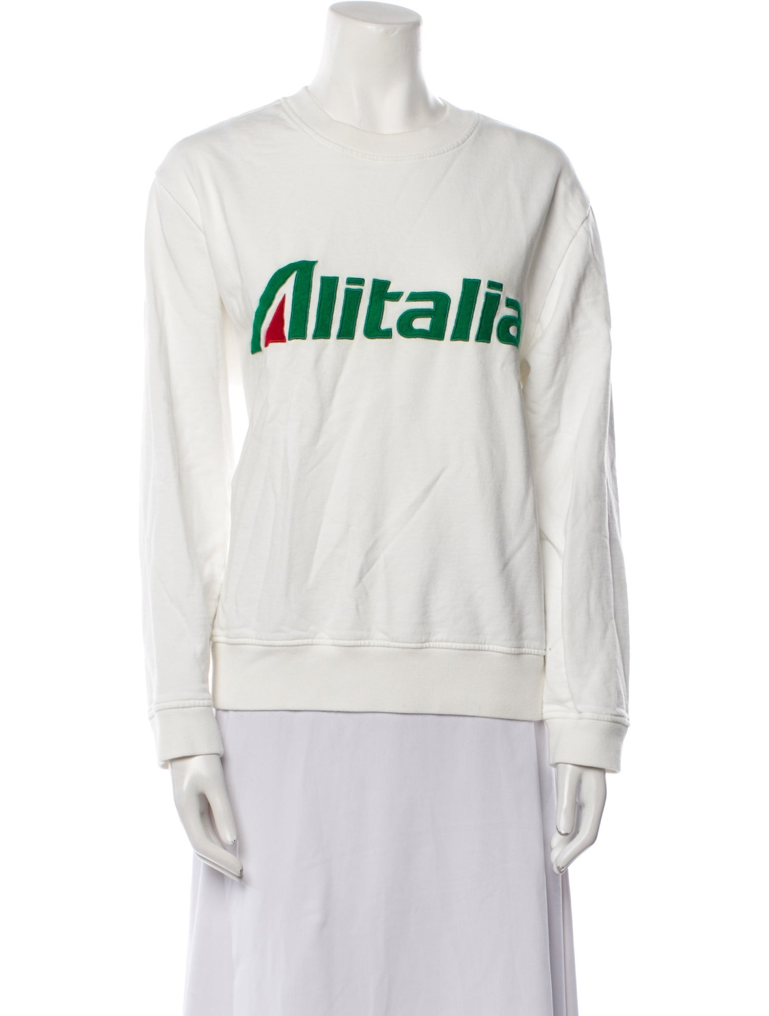 Alberta Ferretti Graphic Print Crew Neck Sweatshirt