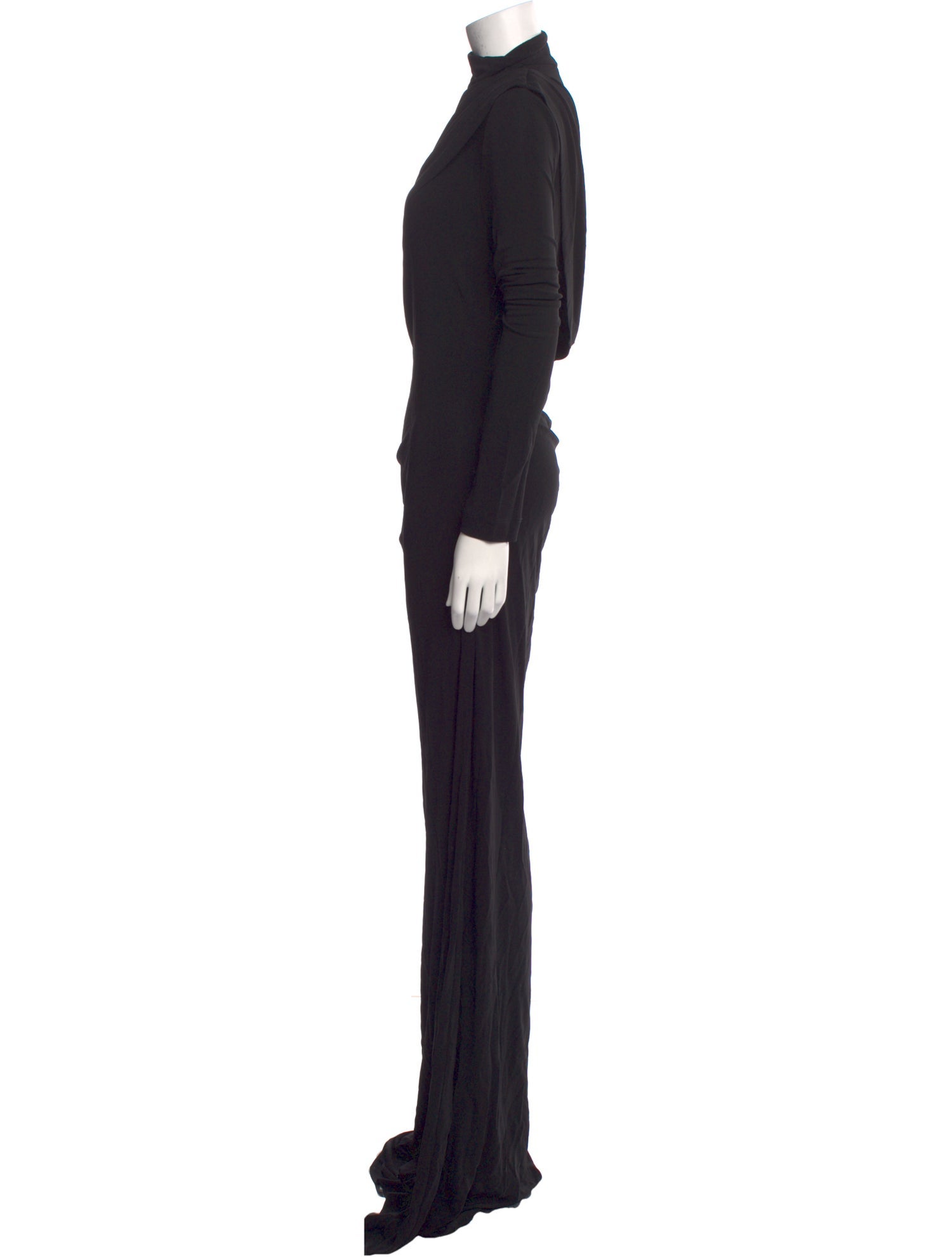 Alberta Ferretti Turtleneck Long Dress