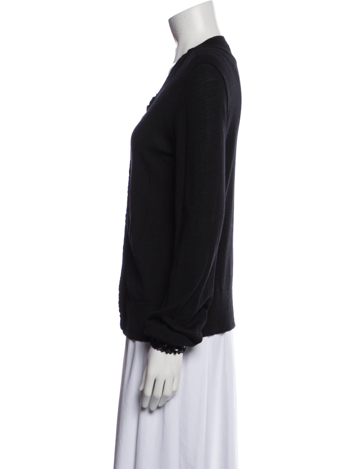 Alberta Ferretti Virgin Wool Scoop Neck Sweater