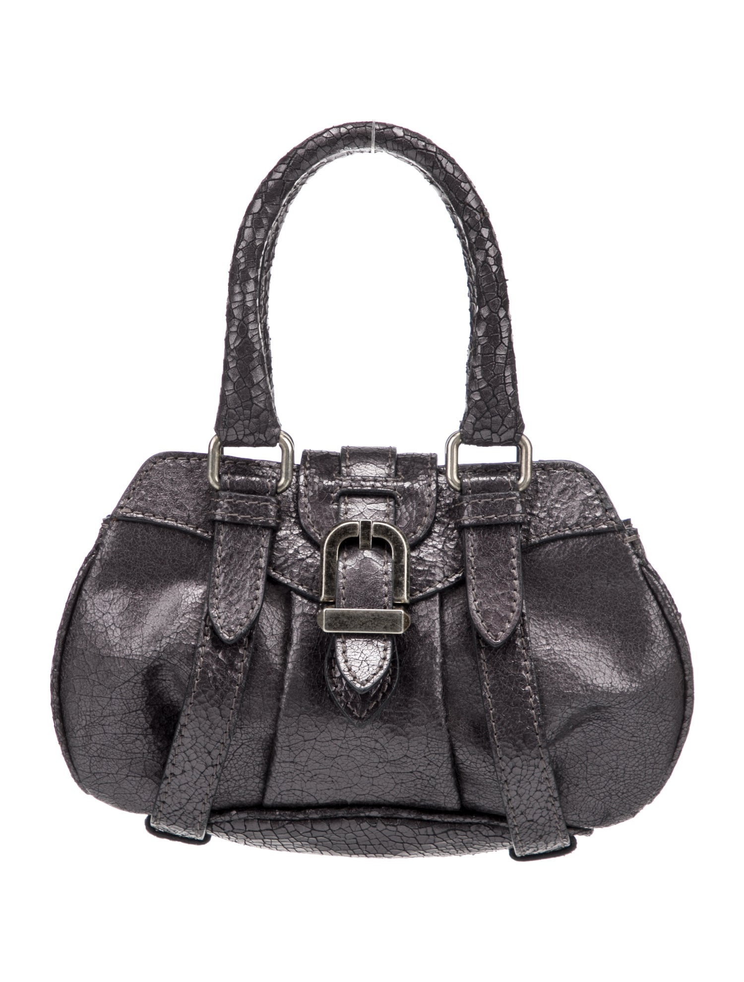 Alberta Ferretti Leather Top Handle Bag