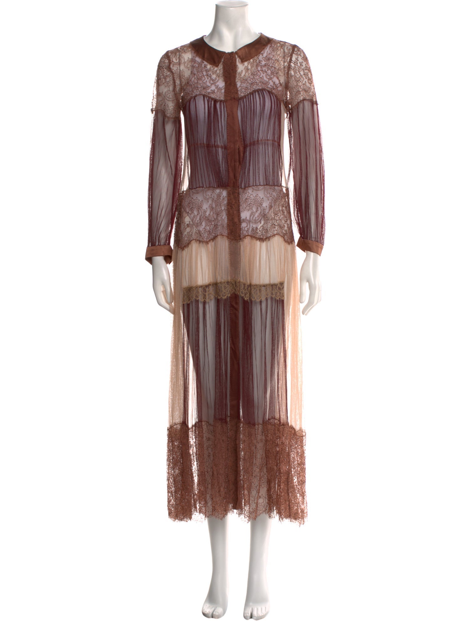 Alberta Ferretti Silk Long Dress