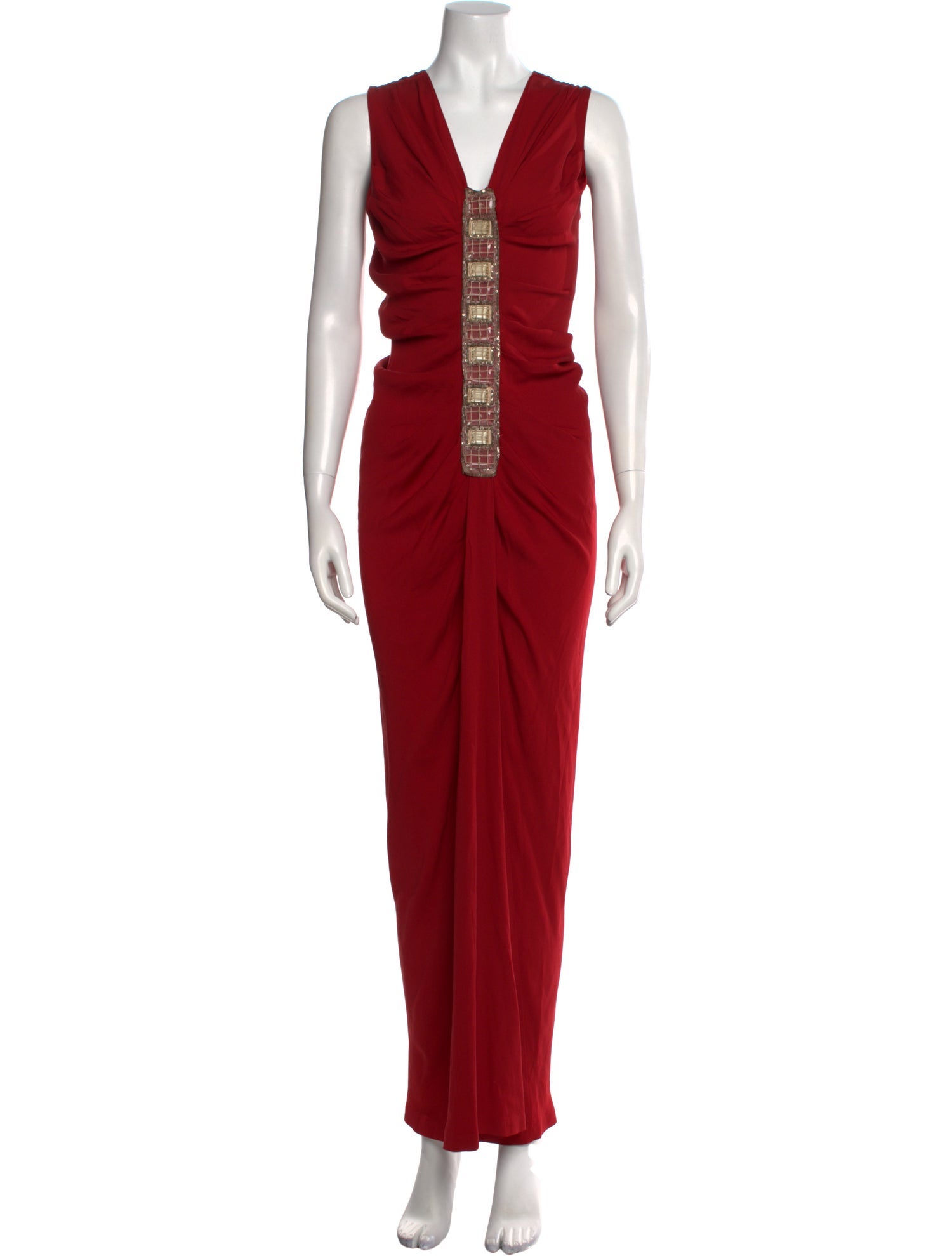 Alberta Ferretti Silk Long Dress