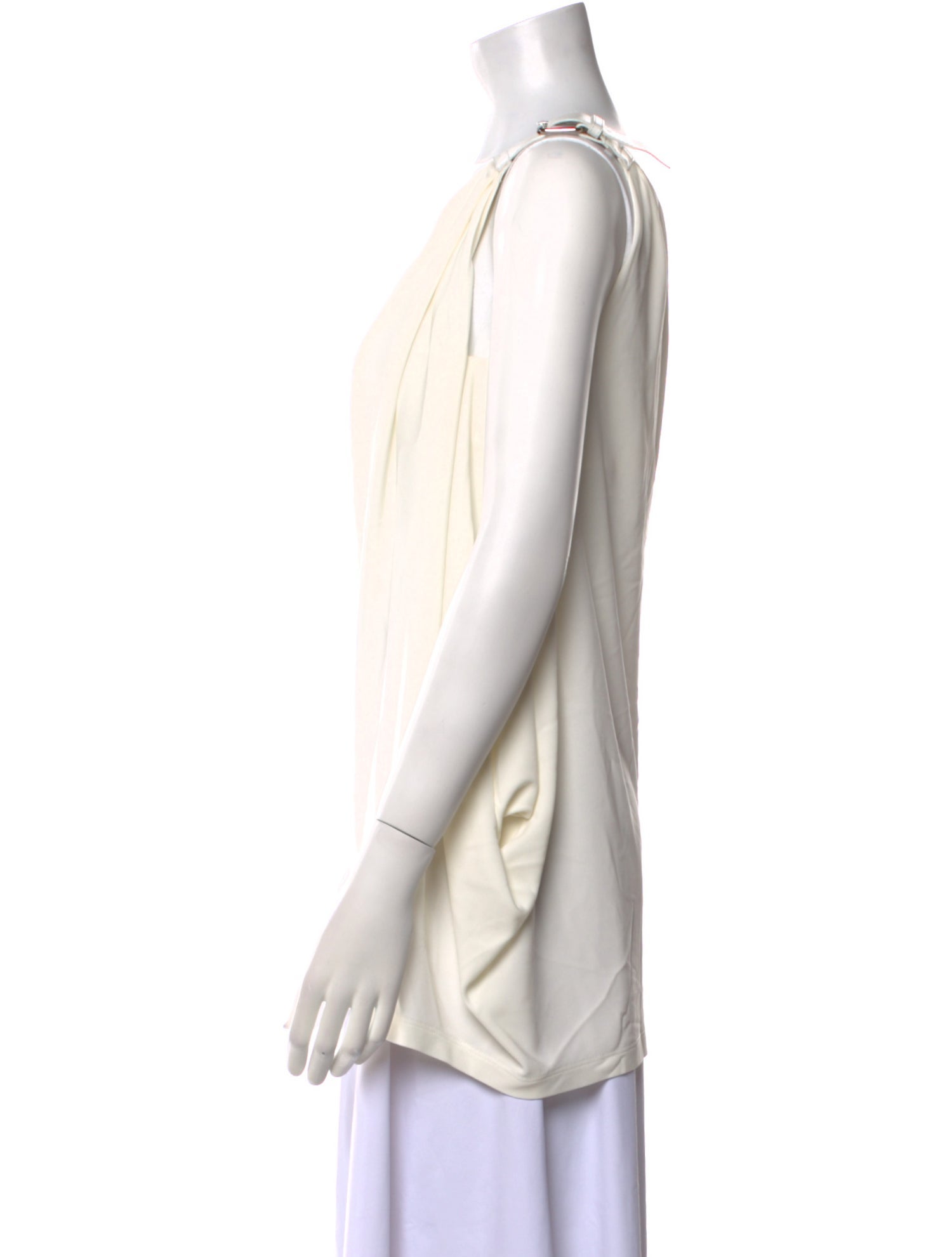 Alberta Ferretti One-Shoulder Sleeveless Top