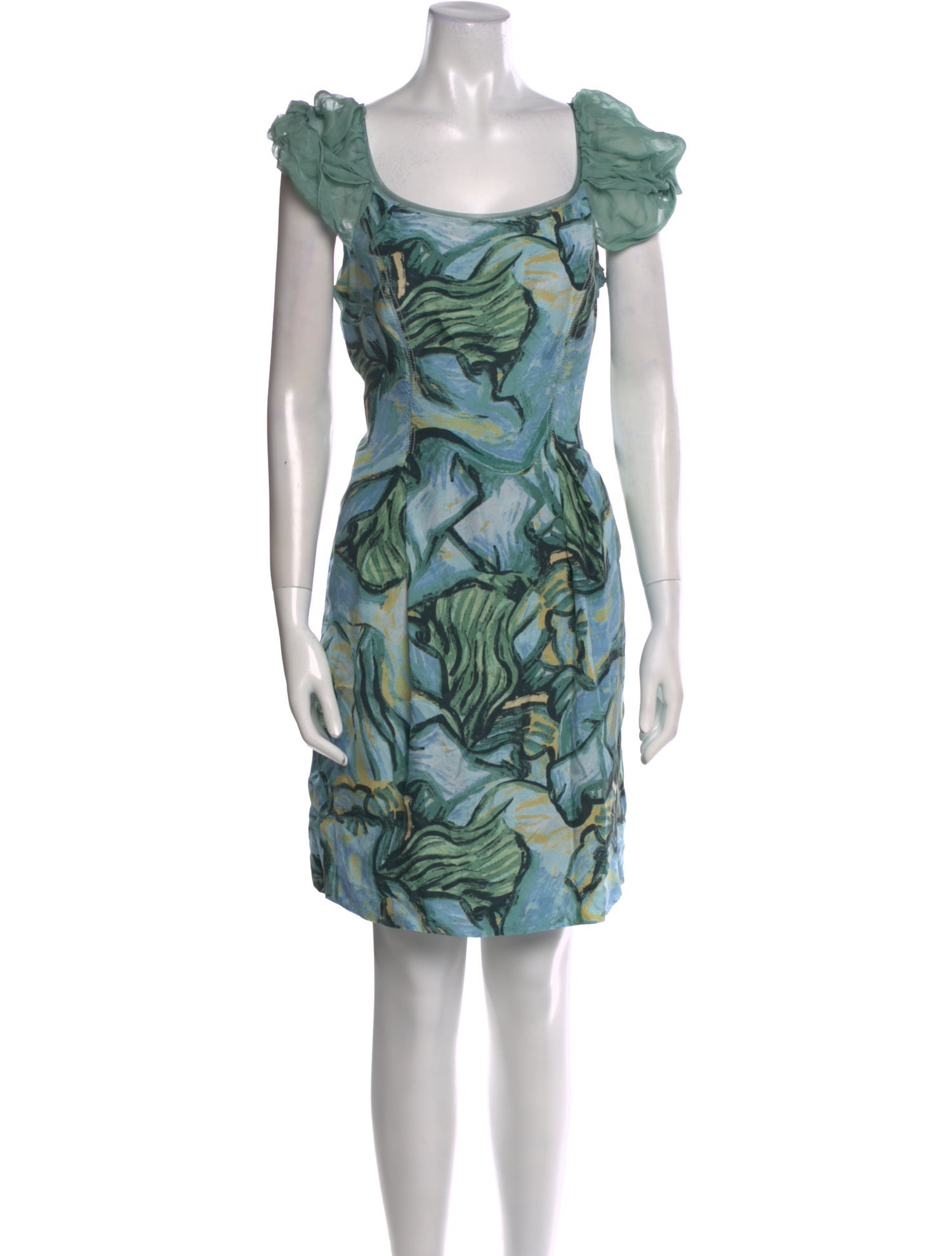 Alberta Ferretti Silk Mini Dress