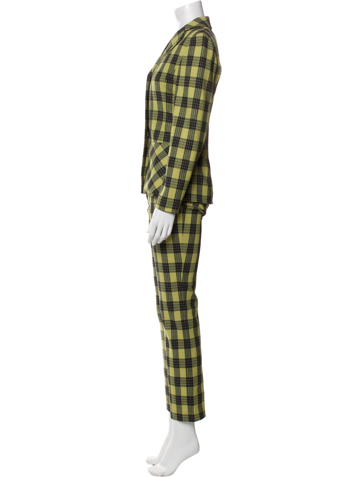 Alberta Ferretti Virgin Wool Printed Pantsuit