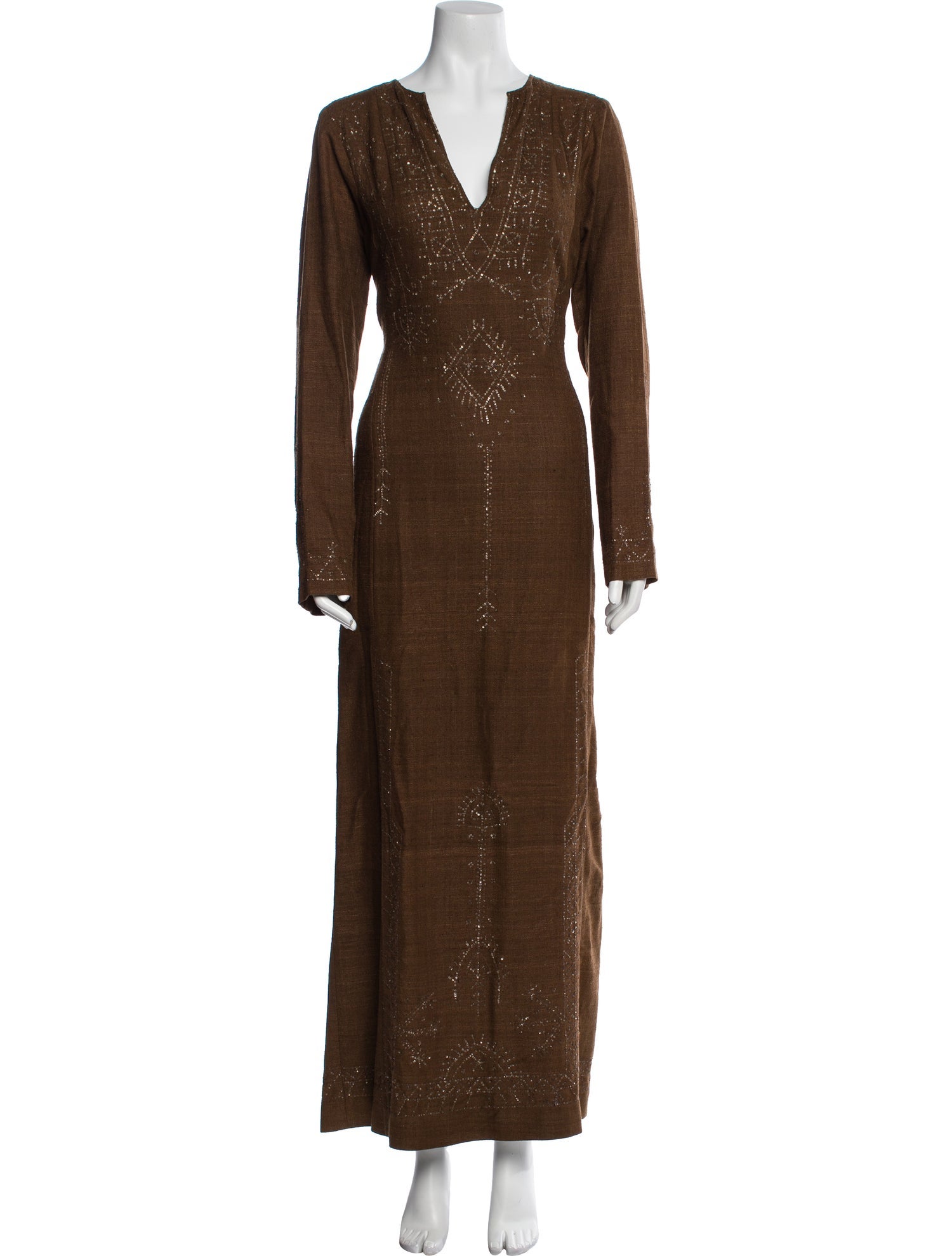 Alberta Ferretti Silk Long Dress