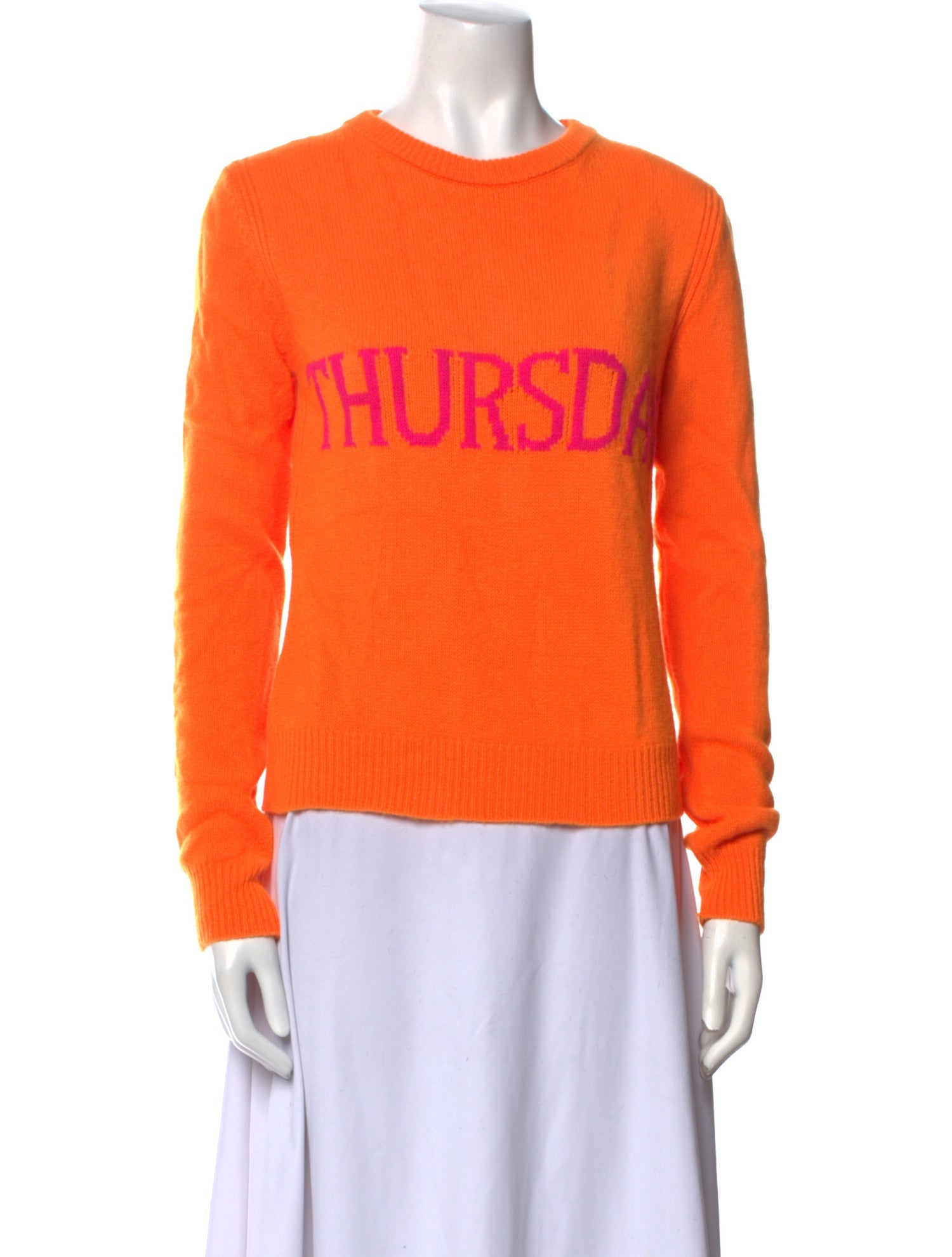 Alberta Ferretti Virgin Wool Crew Neck Sweater