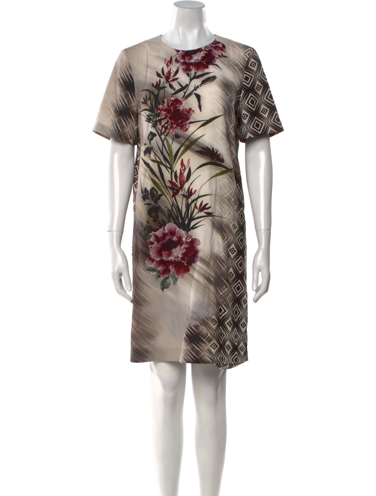 Alberta Ferretti Printed Knee-Length Dress
