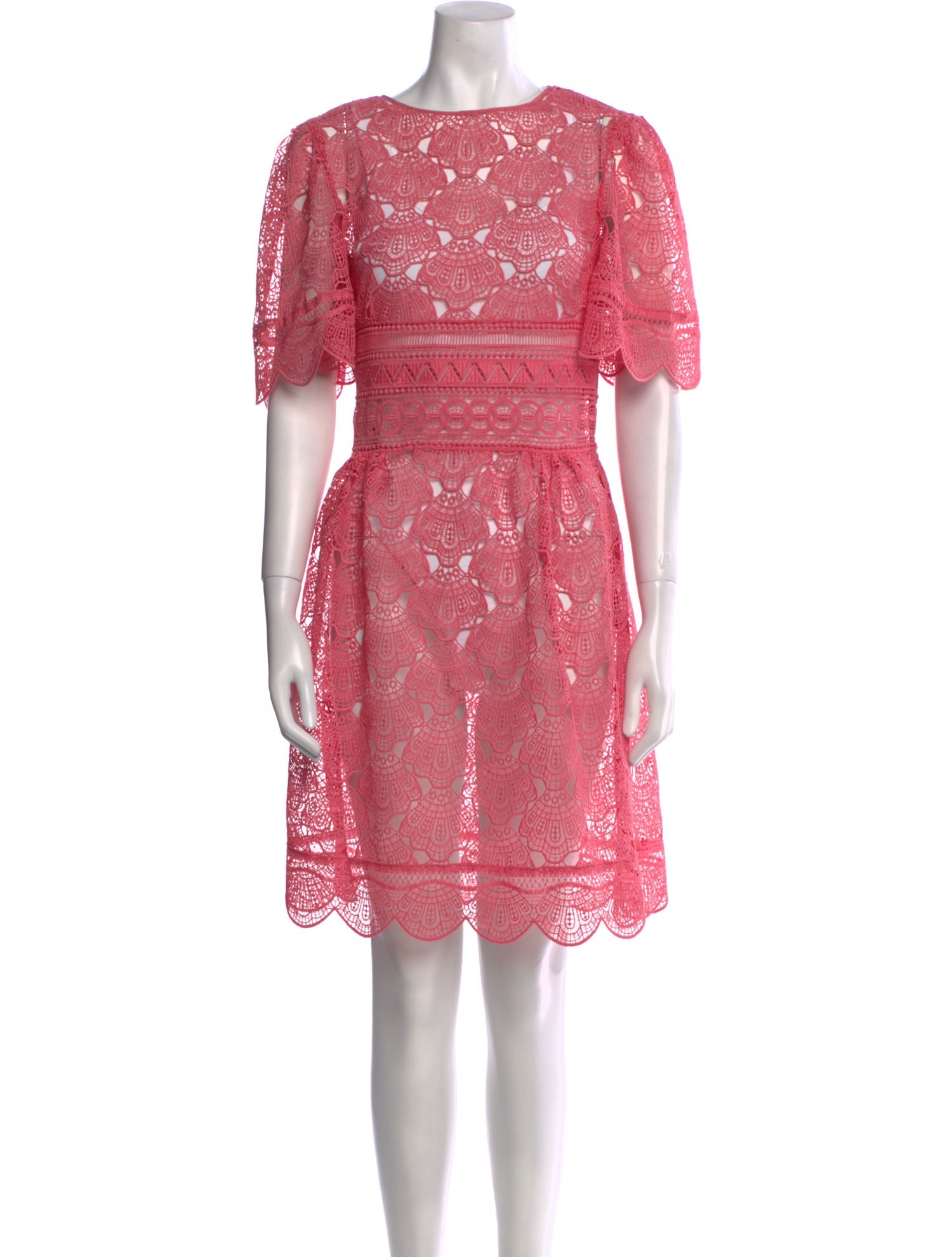 Alberta Ferretti Crew Neck Mini Dress w/ Tags