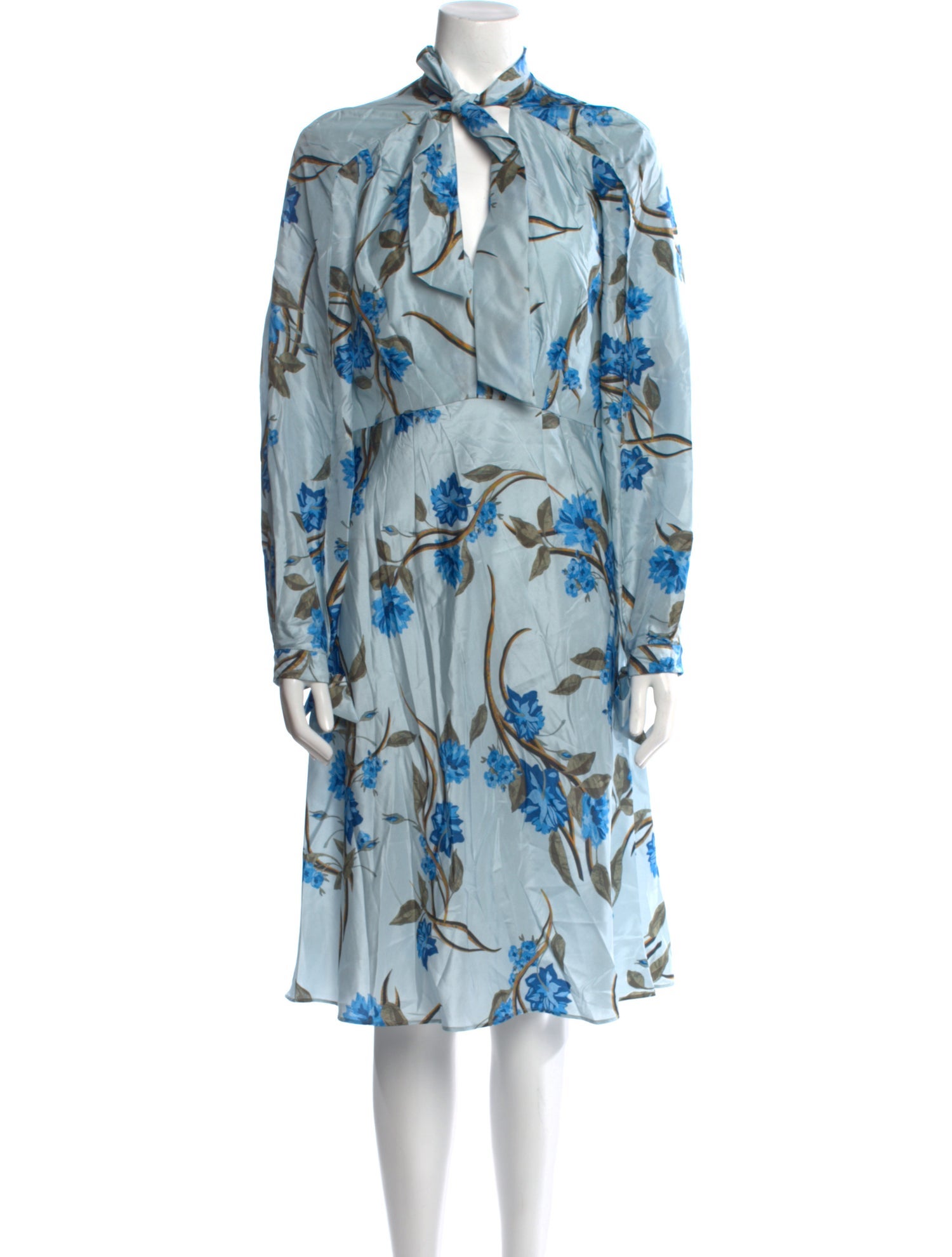 Alberta Ferretti Silk Midi Length Dress w/ Tags