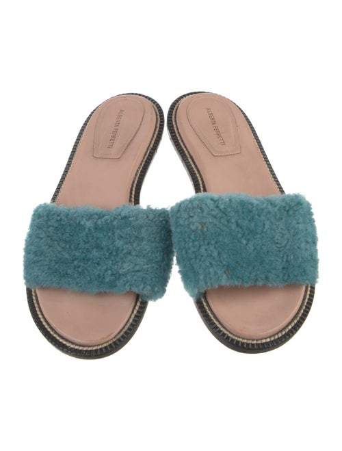 Alberta Ferretti Wool Slides