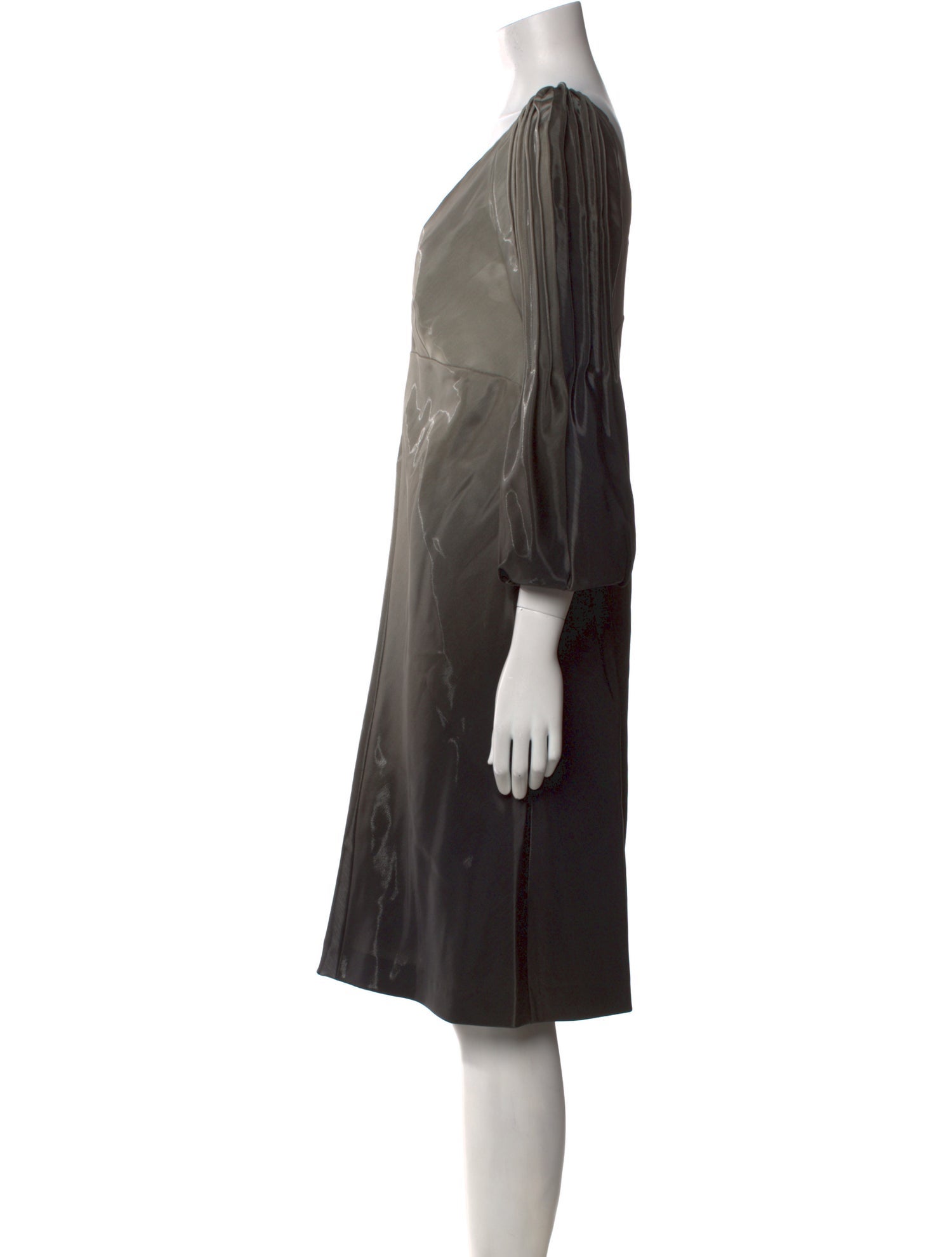 Alberta Ferretti V-Neck Knee-Length Dress