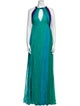 Alberta Ferretti Silk Long Dress