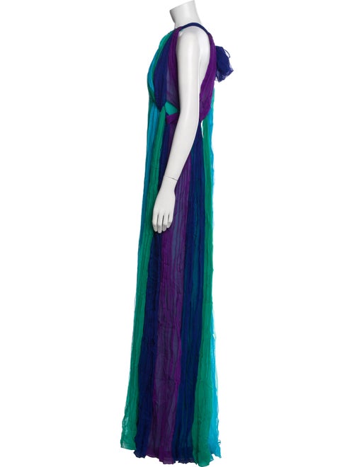 Alberta Ferretti Silk Long Dress