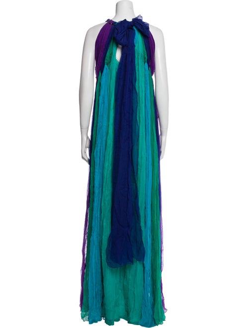 Alberta Ferretti Silk Long Dress