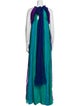 Alberta Ferretti Silk Long Dress