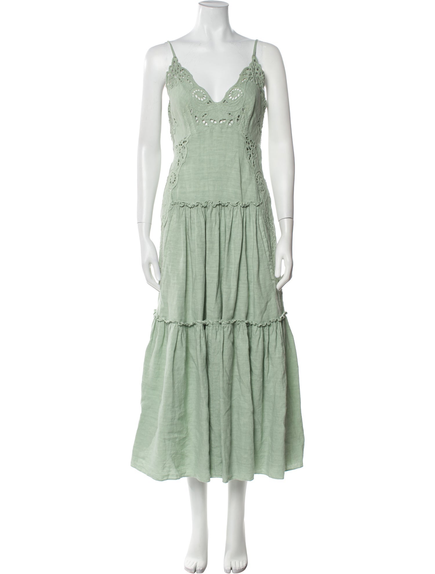 Alberta Ferretti Linen Long Dress