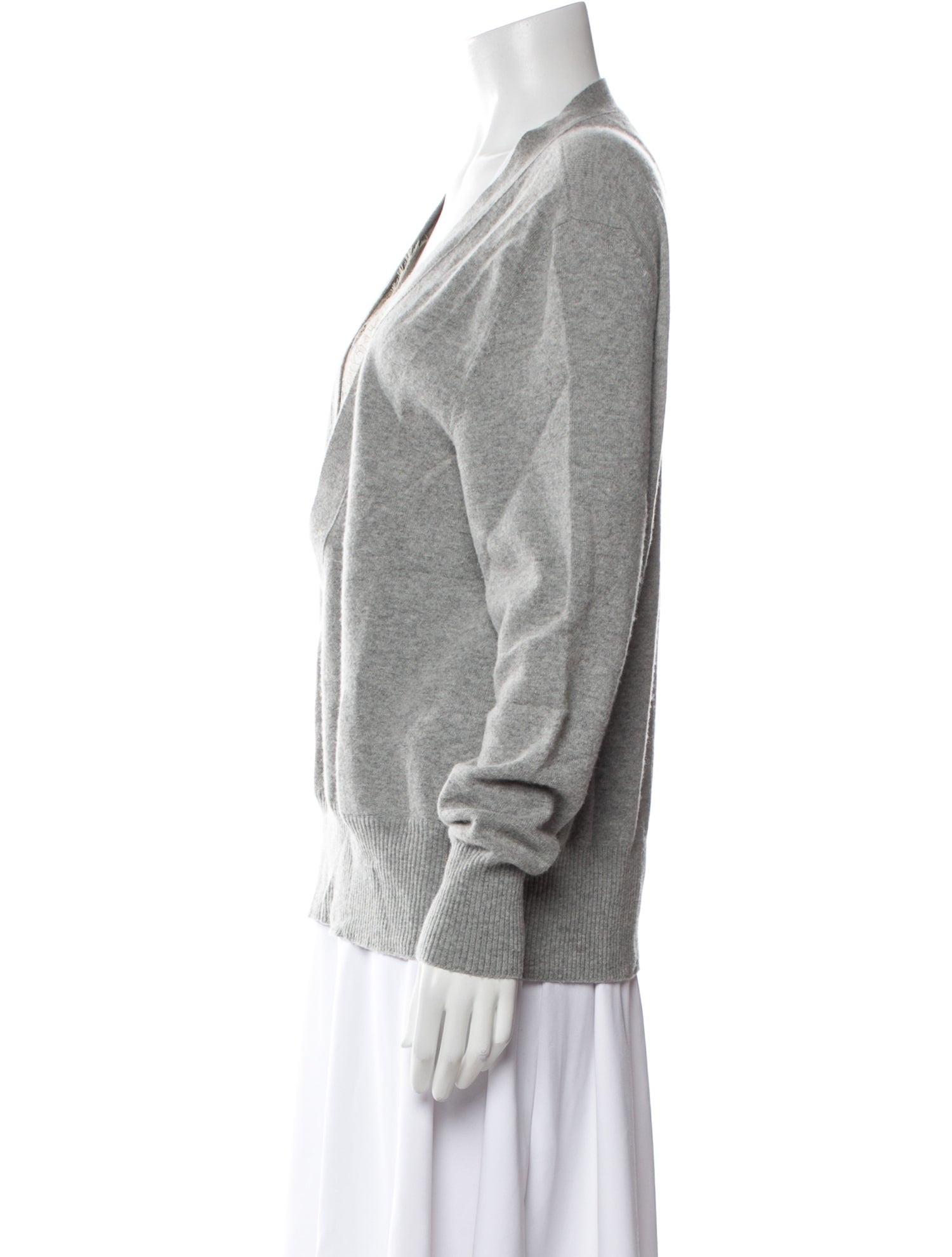 Alberta Ferretti Virgin Wool V-Neck Sweater