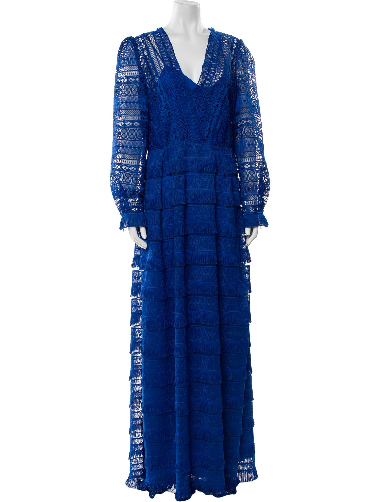 Alberta Ferretti Lace Pattern Long Dress w/ Tags
