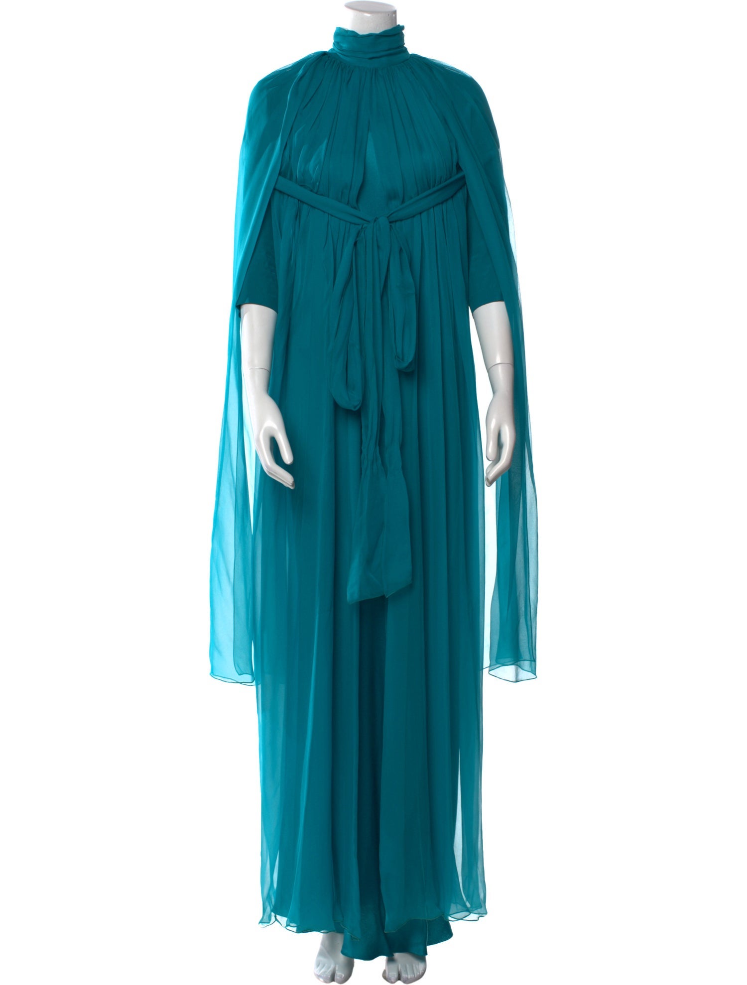 Alberta Ferretti Silk Long Dress