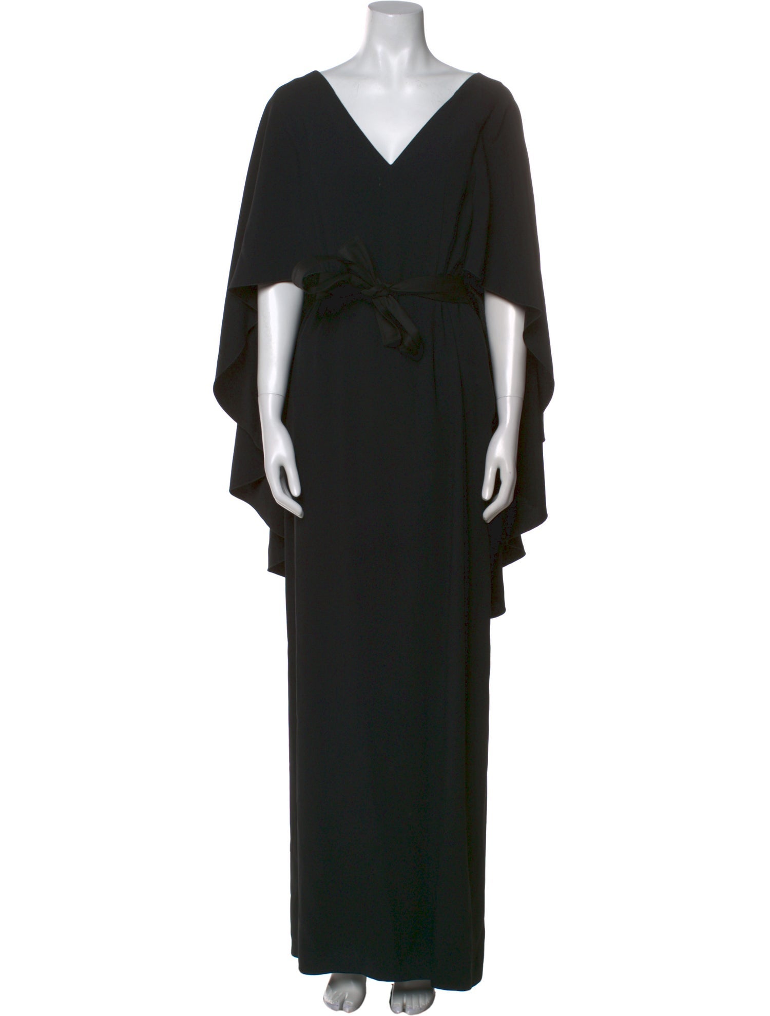 Alberta Ferretti V-Neck Long Dress