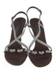 Alberta Ferretti Leather Slingback Sandals