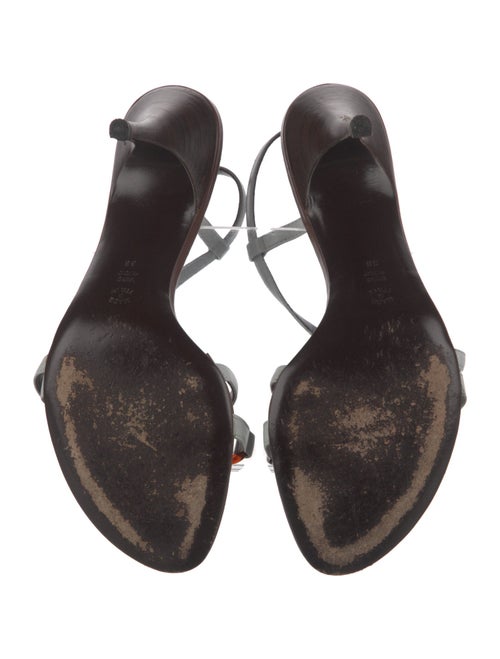 Alberta Ferretti Leather Slingback Sandals