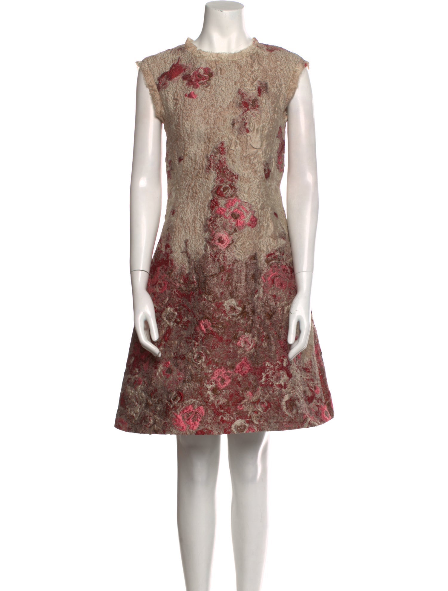 Alberta Ferretti Floral Print Mini Dress
