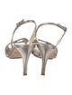 Alberta Ferretti Satin Slingback Sandals