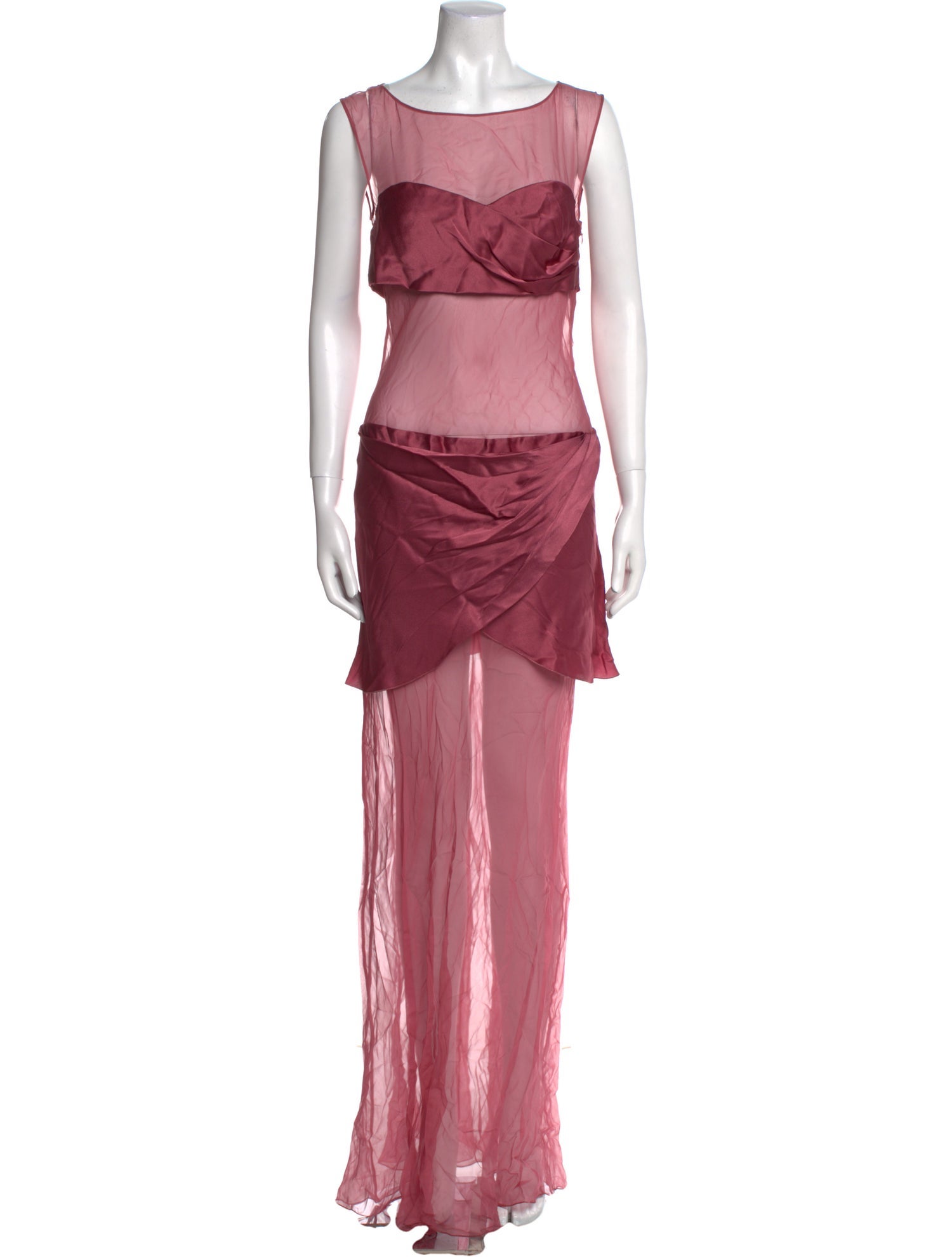 Alberta Ferretti Bateau Neckline Long Dress w/ Tags