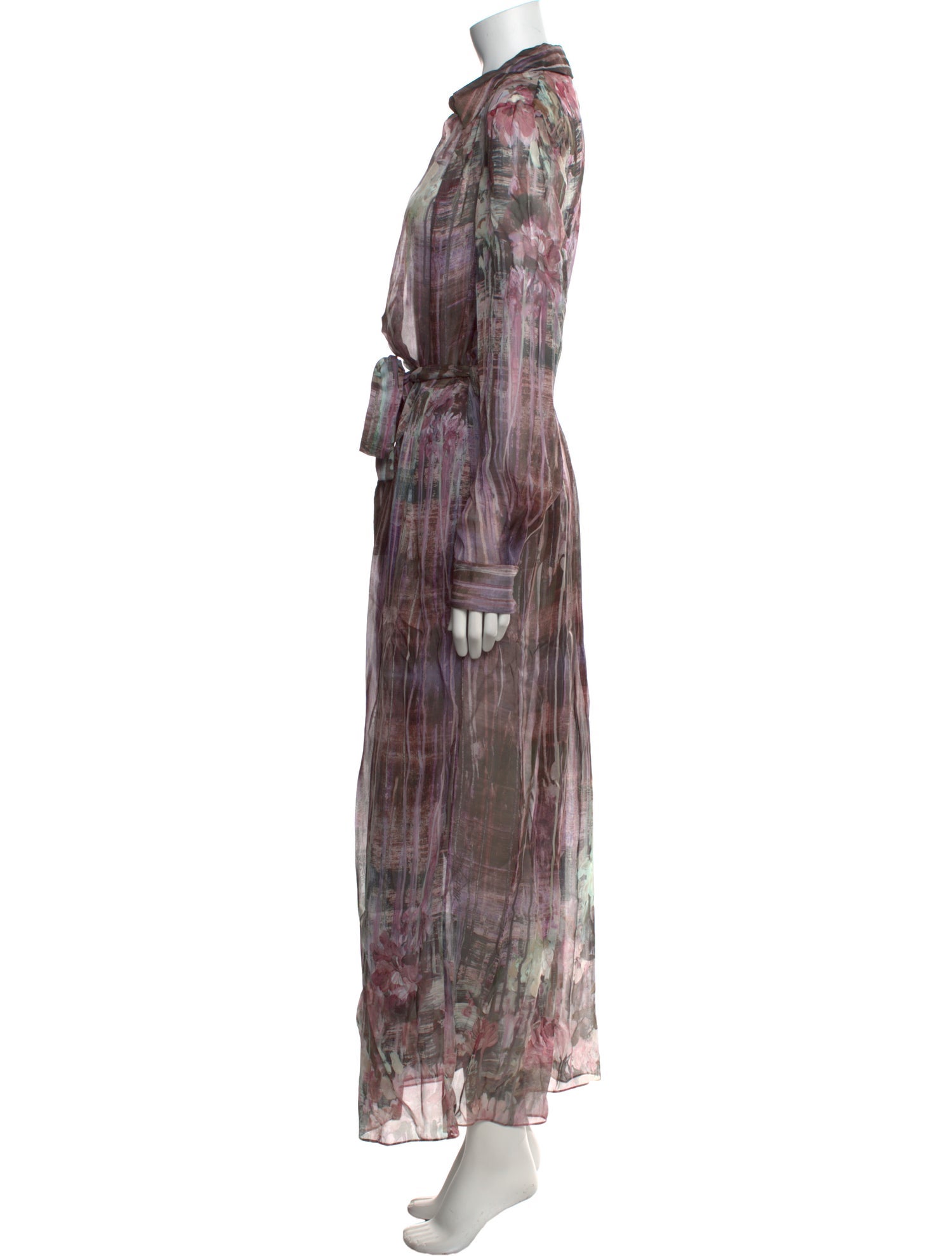 Alberta Ferretti Printed Long Dress
